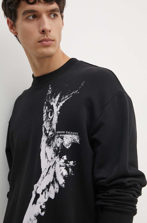 Armani Exchange bluza bawełniana czarny XM000042.AF10858