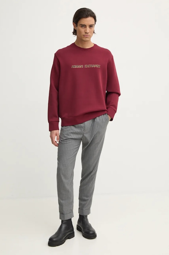 Mikina Armani Exchange XM000082.AF10818 burgundské NC24
