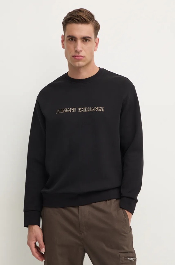 Armani Exchange bluza z elastanem czarny XM000082.AF10818
