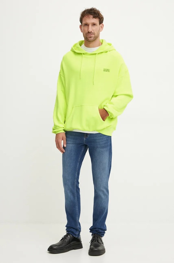 Mikina American Vintage MIZU03FH24 žlutá AW24