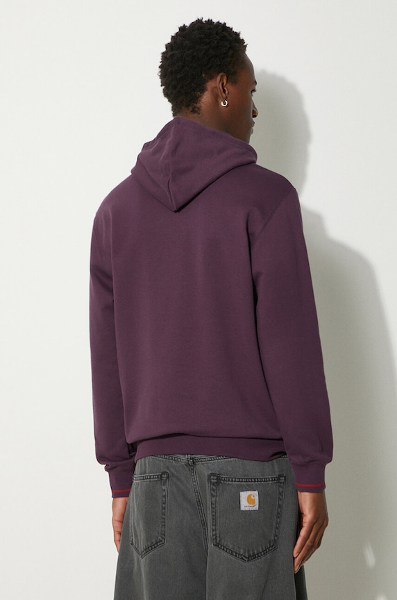 Odzież Puma bluza bawełniana Classics Play Paris Hoodie 626766 fioletowy