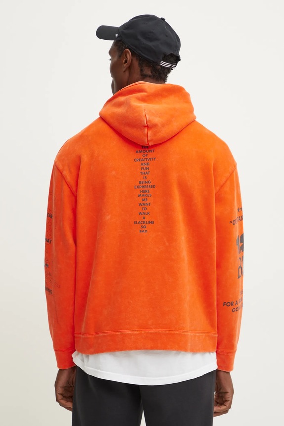 Одяг Бавовняна кофта Puma UNTERGRUND 626664 помаранчевий