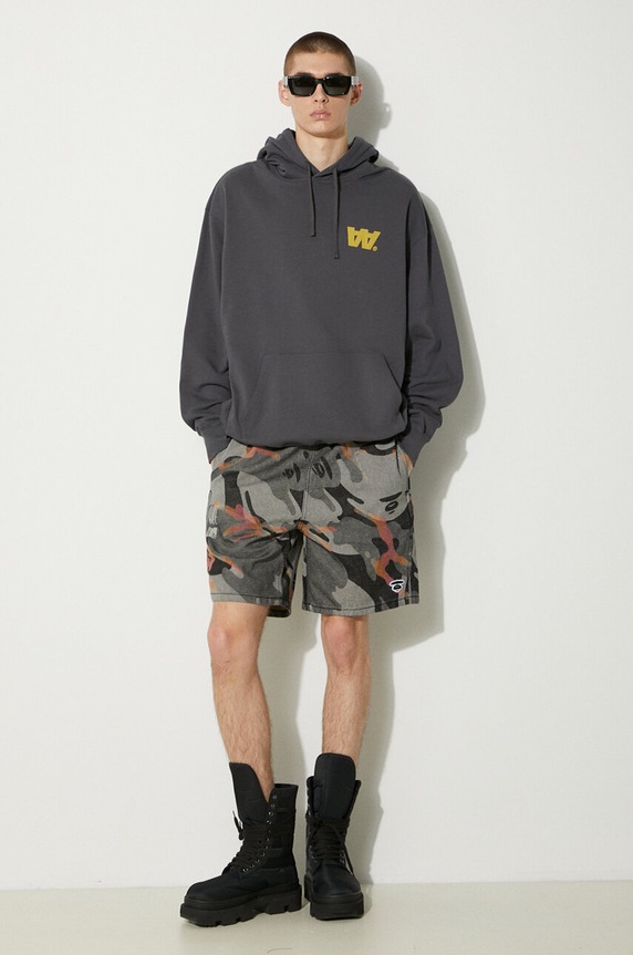 Бавовняна кофта Wood Wood Sweatshirt GOTS 10305618.2424 сірий AW24