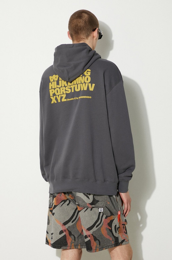 Одяг Бавовняна кофта Wood Wood Sweatshirt GOTS 10305618.2424 сірий