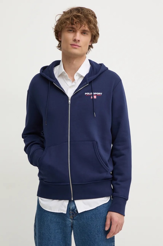 Mikina Polo Ralph Lauren s kapucí námořnická modř 710949931