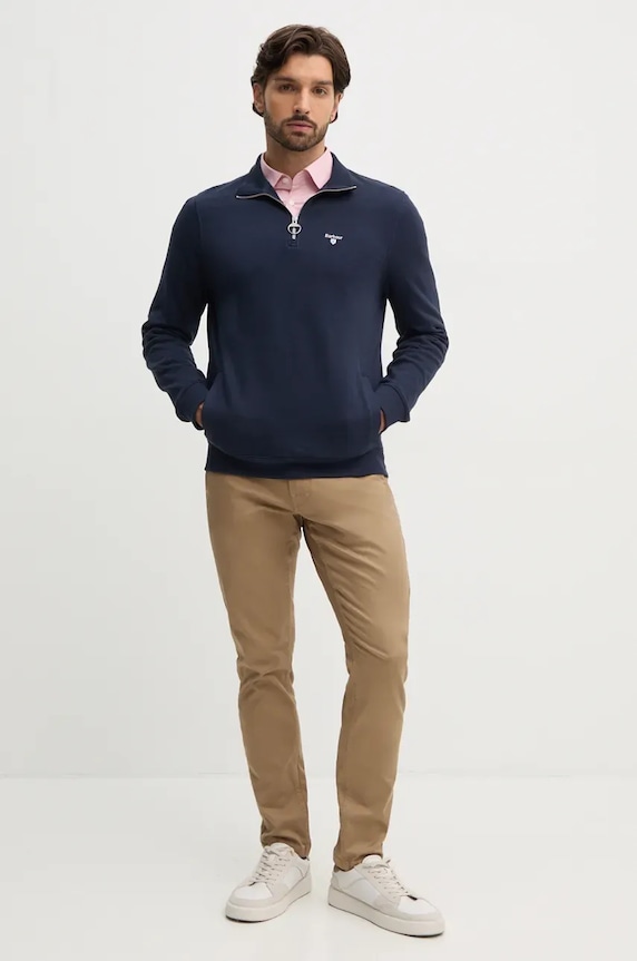 Barbour bluza bawełniana MOL0642 granatowy SS26