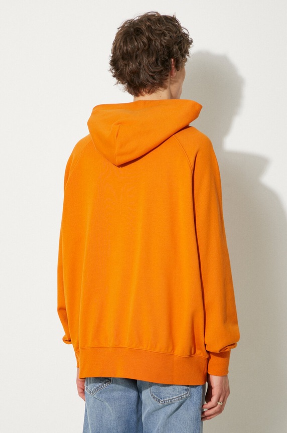 Vans cotton sweatshirt Premium Classics LX Hoodie Fleece VN000GZ152K1 orange AW24