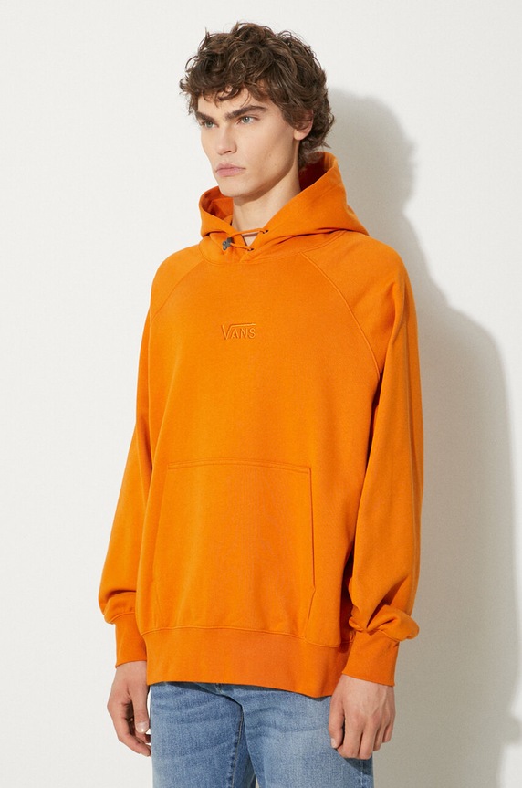 Clothing Vans cotton sweatshirt Premium Classics LX Hoodie Fleece VN000GZ152K1 orange