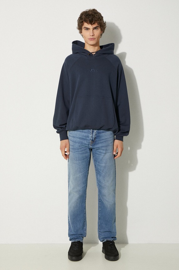 Vans cotton sweatshirt Premium Classics LX Hoodie Fleece VN000GZ1D6Q1 navy AW24