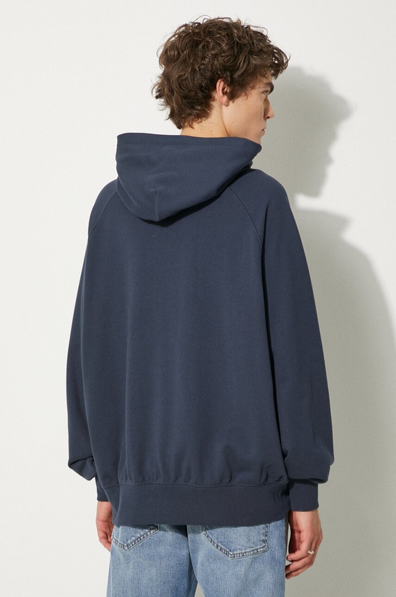 Clothing Vans cotton sweatshirt Premium Classics LX Hoodie Fleece VN000GZ1D6Q1 navy
