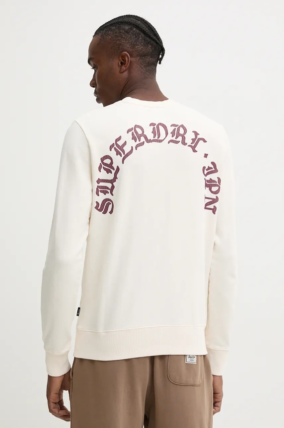 Oblečenie Bavlnená mikina Superdry M2013710A.22C béžová
