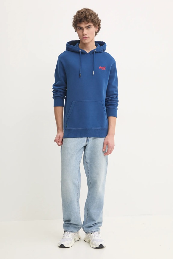 Dukserica Superdry M2013110D.J6P plava AW24