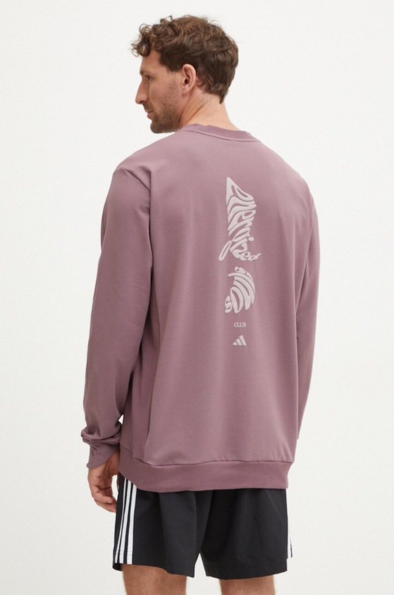 Oblečenie Tréningová mikina adidas Performance JF4240 fialová