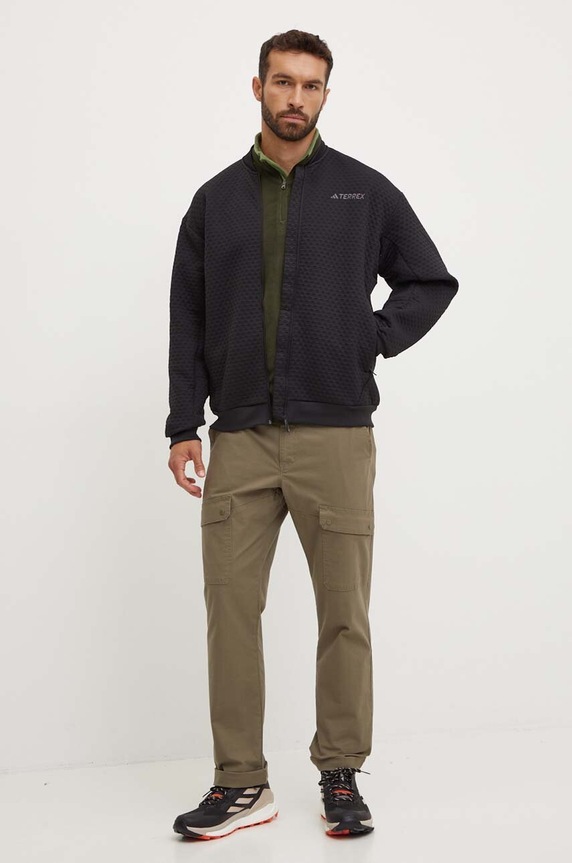 Sportovní mikina adidas TERREX Xploric JD6645 černá AW24