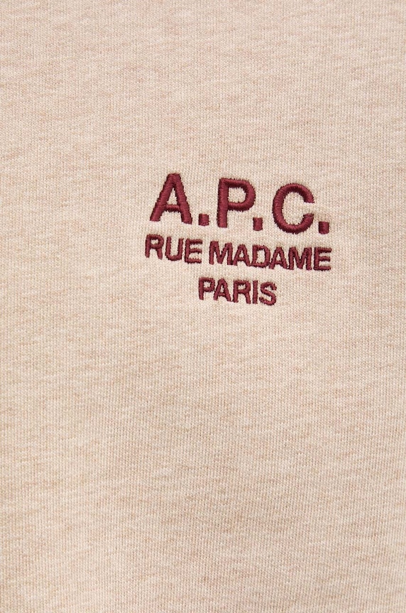 A.P.C. bluza standard rue madame GOTS COHBV.M27913 bej