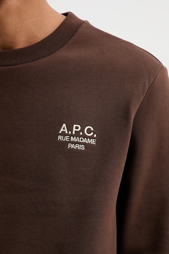 Кофта A.P.C. standard rue madame GOTS COHBV.M27913 коричневий