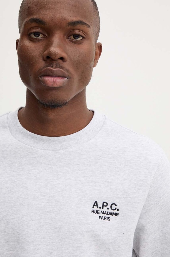 A.P.C. bluza standard rue madame GOTS gri COHBV.M27913