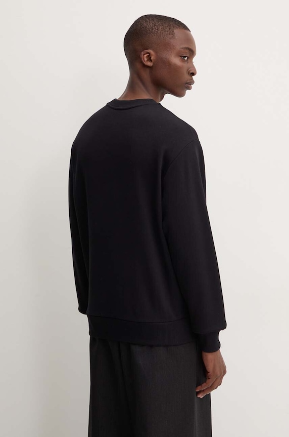 Oblečenie Bavlnená mikina A.P.C. sweat boxy micro logo GOTS COHBX.H27910 čierna