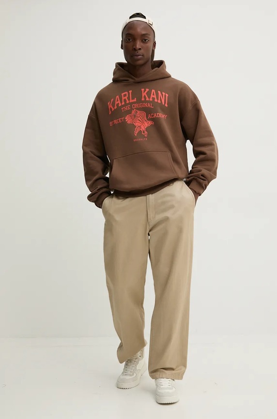 Karl Kani bluza 60210105 brązowy AW24