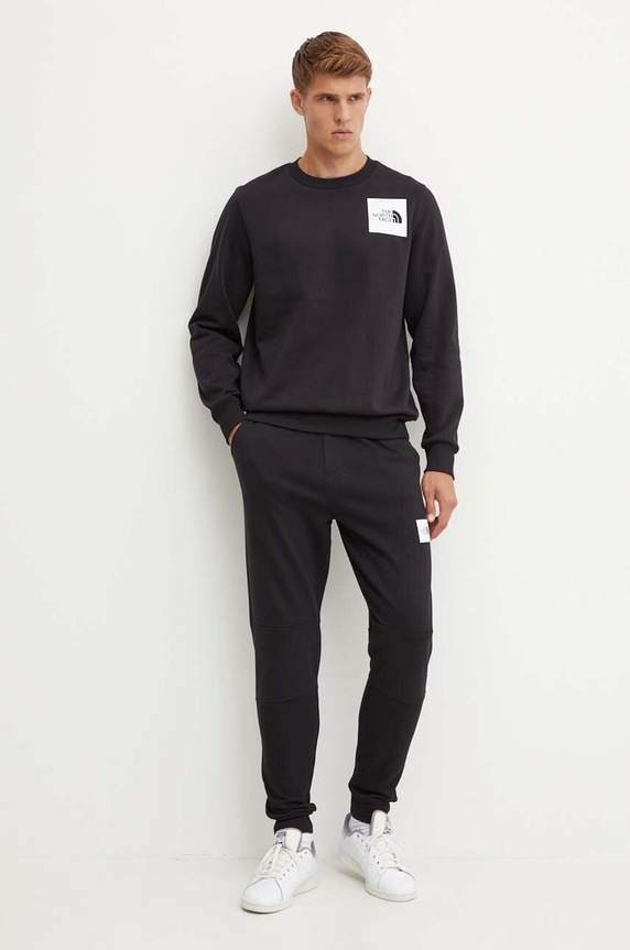 The North Face bluza Fine Crew NF0A89EVJK31 czarny AW25