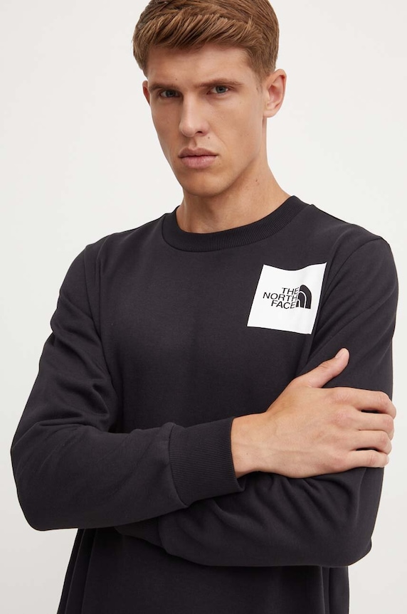 The North Face bluza Fine Crew czarny NF0A89EVJK31