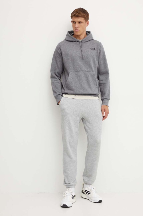 Μπλούζα The North Face Simple Dome Hoodie NF0A89FCDYY1 γκρί AW24