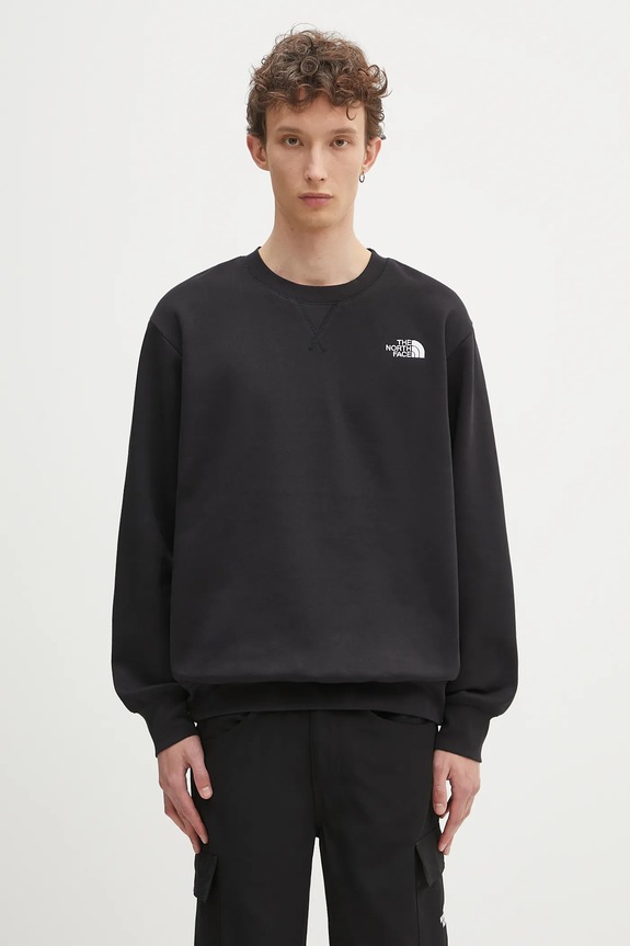 The North Face sweatshirt Essential Crew other black NF0A89ETJK31