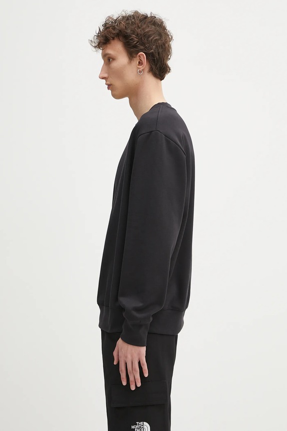 The North Face sweatshirt Essential Crew NF0A89ETJK31 black SS26