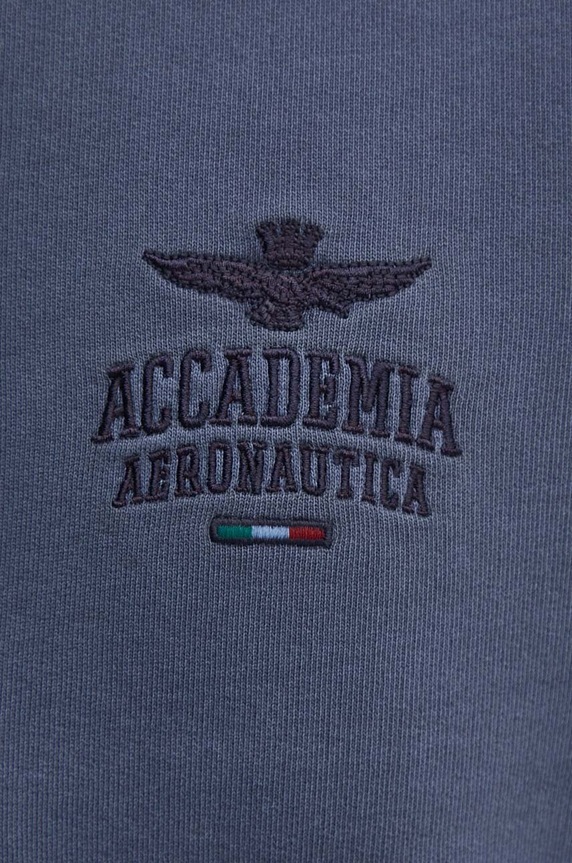 Bavlněná mikina Aeronautica Militare FE1924F560 modrá