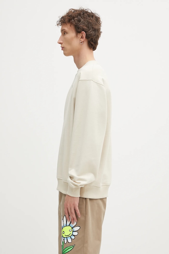 Drôle de Monsieur cotton sweatshirt Le Sweatshirt Slogan Cl PERM.SW148.CO127.MT beige AA00