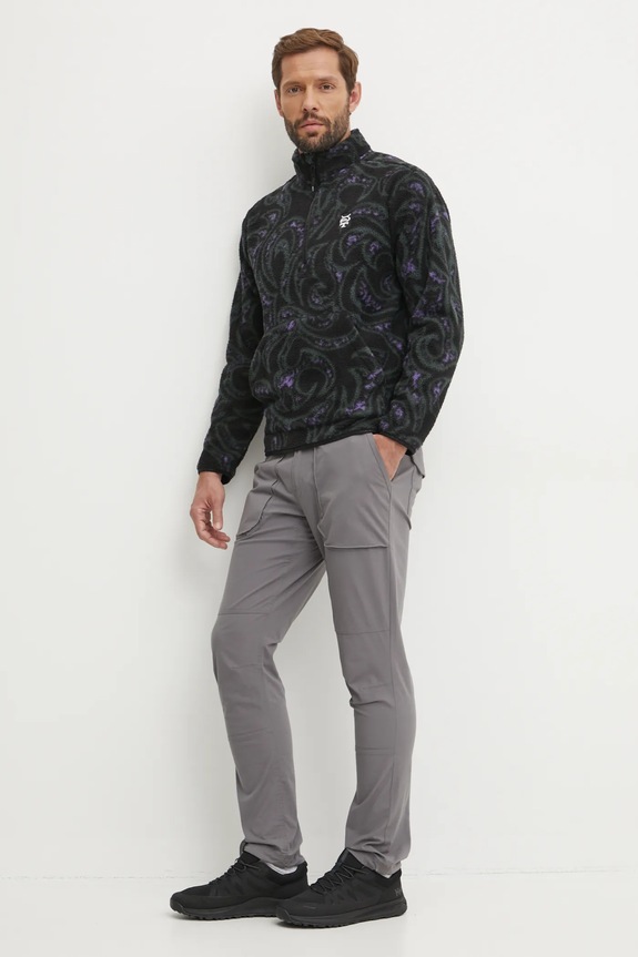 Fleecová mikina Quiksilver Mercury AQYFT03405 černá AW24