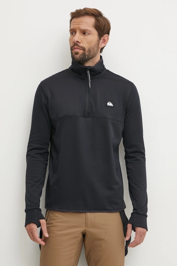 Sportovní mikina Quiksilver Steep Point bez kapuce černá EQYFT04567