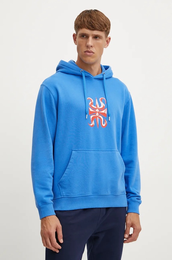 Quiksilver bluza Mercury Hoodie print albastru AQYFT03399