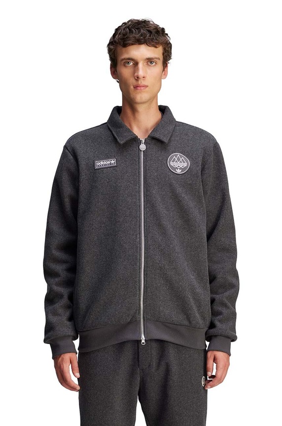 adidas Originals sweatshirt Spezial F.C. Tracktop JE6075 gray AW24
