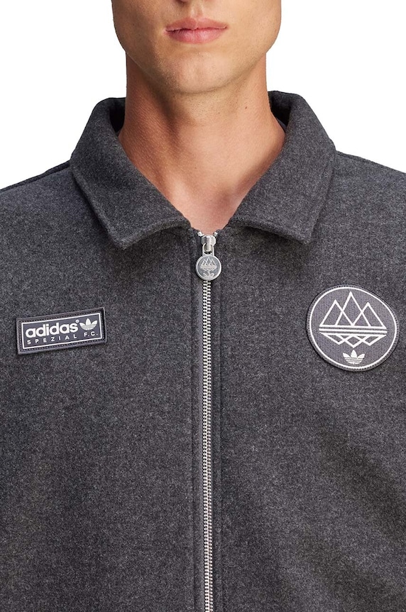 Clothing adidas Originals sweatshirt Spezial F.C. Tracktop JE6075 gray