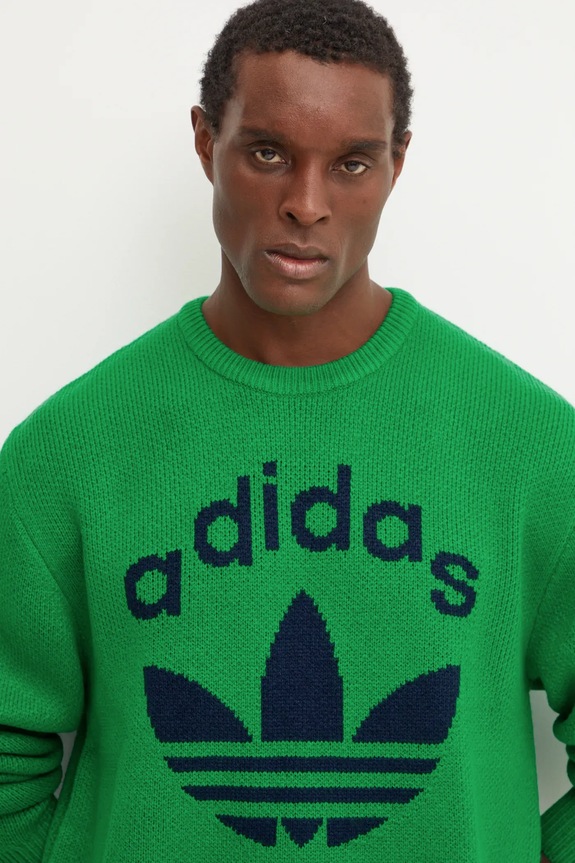 adidas Originals sweter Knit Crewneck pozostałe zielony JN5966