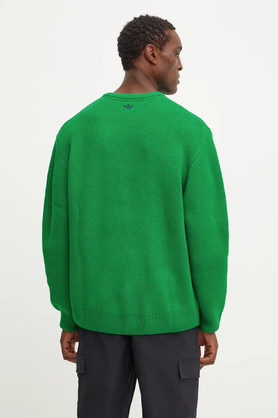 Odzież adidas Originals sweter Knit Crewneck JN5966 zielony