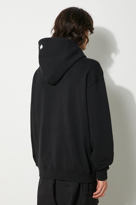 Ρούχα Βαμβακερή μπλούζα Marcelo Burlon Ama Comfort Hoodie CMBB106F24FLE0081001 μαύρο