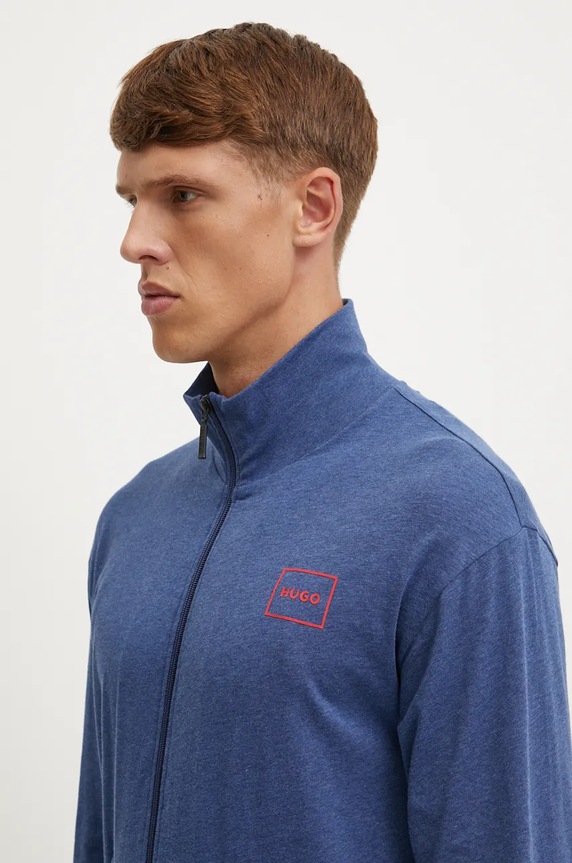 HUGO bluză Laze Zip Jacket albastru 50525245