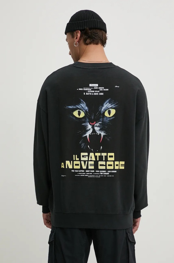 HUGO hanorac de bumbac 50525118 negru AW24