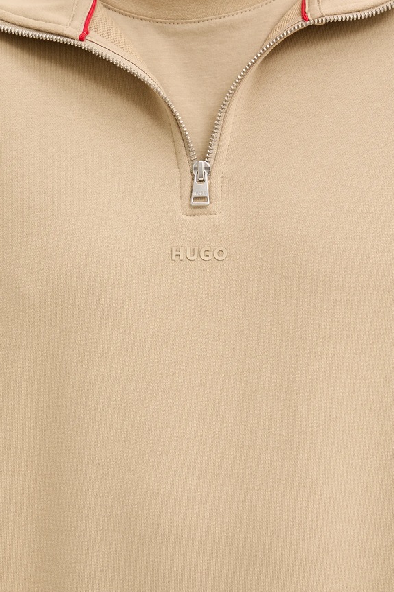 HUGO Μπλούζα Ανδρική Βαμβακερή Durty244 50525881 μπεζ