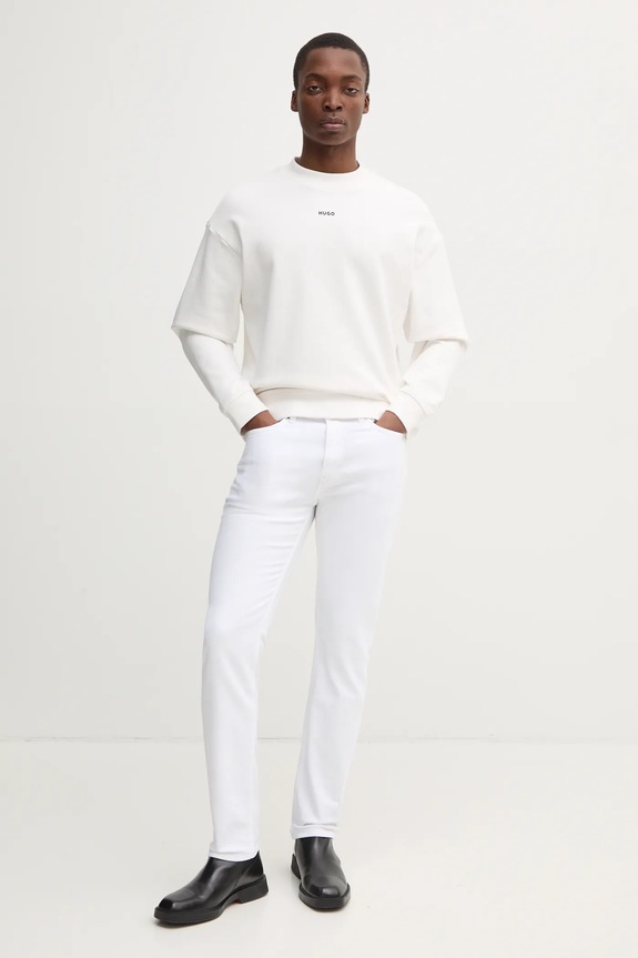HUGO bluza męska bawełniana Dapocrew 50525892 biały SS26