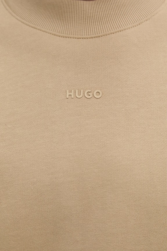 HUGO mikina pánska bavlnená Dapocrew 50525892 béžová