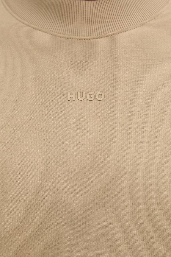 HUGO mikina pánska bavlnená Dapocrew 50525892 béžová