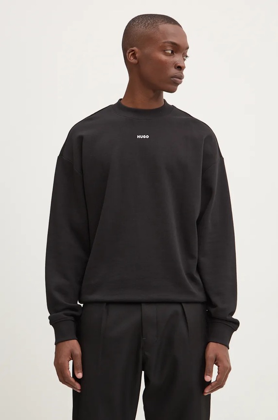 HUGO bluza męska bawełniana Dapocrew bawełna czarny 50525892