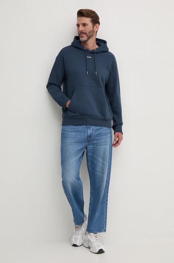 Dukserica Calvin Klein K10K112871 plava SS25