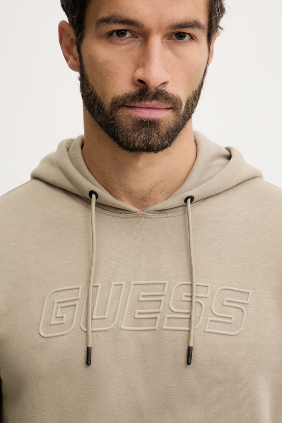 Μπλούζα Guess ALDWIN μπεζ Z4YQ12.K9V31