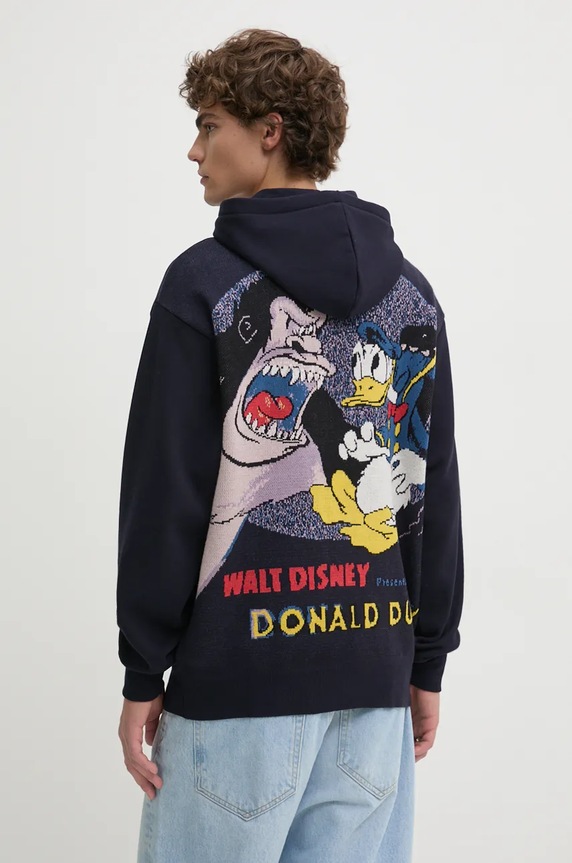 Desigual bluza ANSELMO-MICKEY z kapturem czarny 24WMSK04