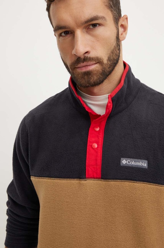 Columbia bluza sportowa Steens Mountain Half Snap brązowy 2097721