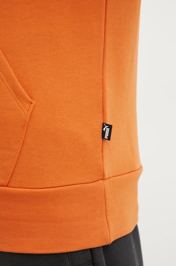 Bavlnená mikina Puma BETTER ESSENTIALS 676814 oranžová